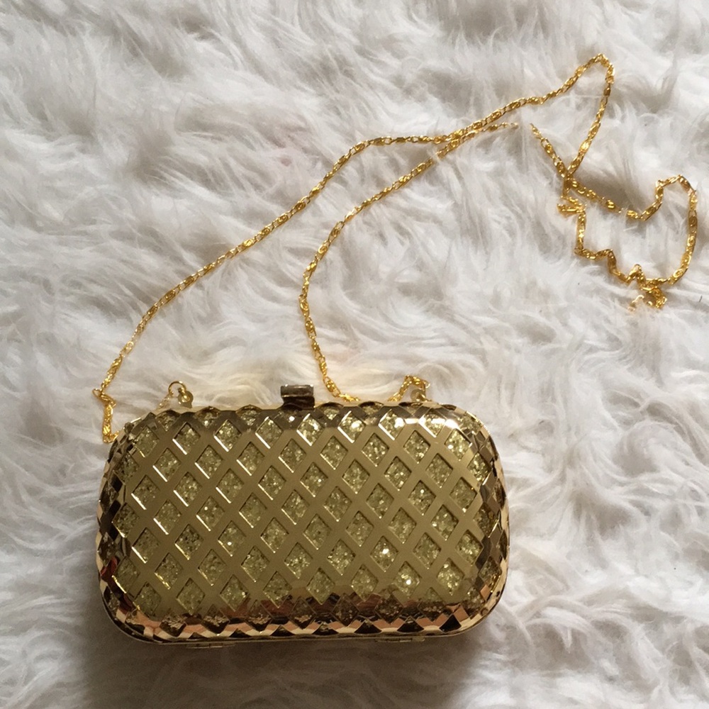 Gorgeous Kate Landry gold special occasion purse